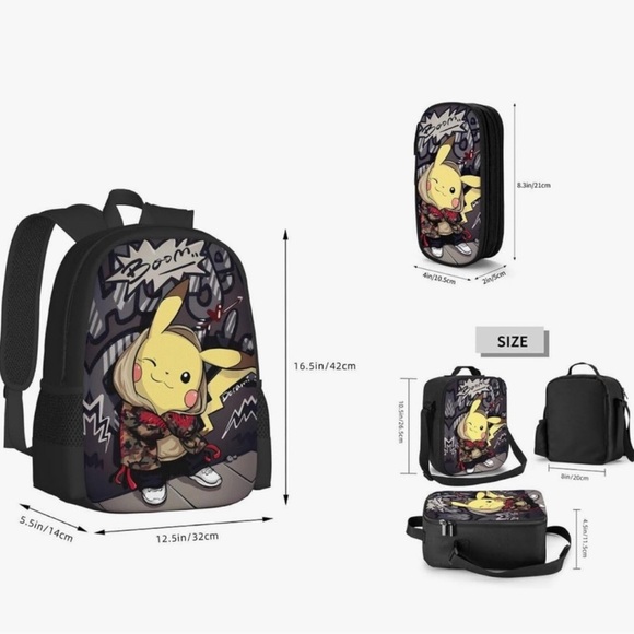 Pokémon Backpack new with tags and extras - Picture 2 of 3